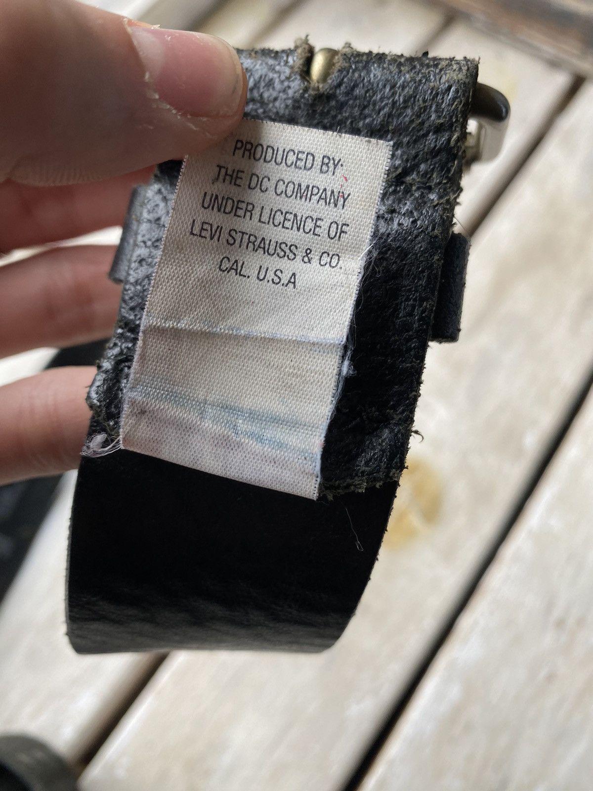 Levi's 🚨90s Levis RED TAB 100% leather belt made in italy VNTG Size ONE SIZE - 4 Thumbnail