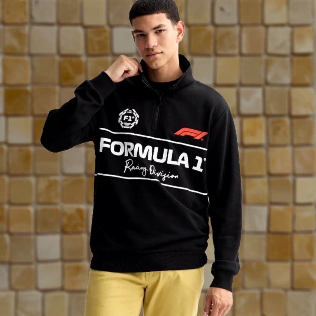 Vintage Nike Miami Formula 1 Racing Division Graphic Pullover Sweater BLACK L Mens Shirt Size US L / EU 52-54 / 3 - 1 Thumbnail