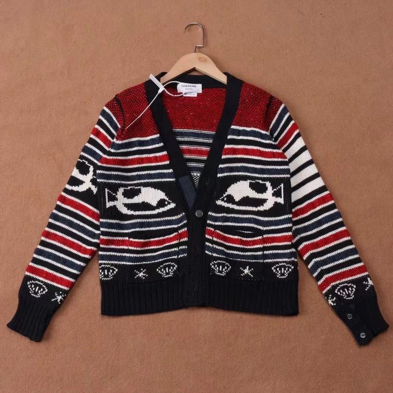 Thom Browne Thom Browne Wool Striped Cardigan - dmc Size US S / EU 44-46 / 1 - 1 Thumbnail