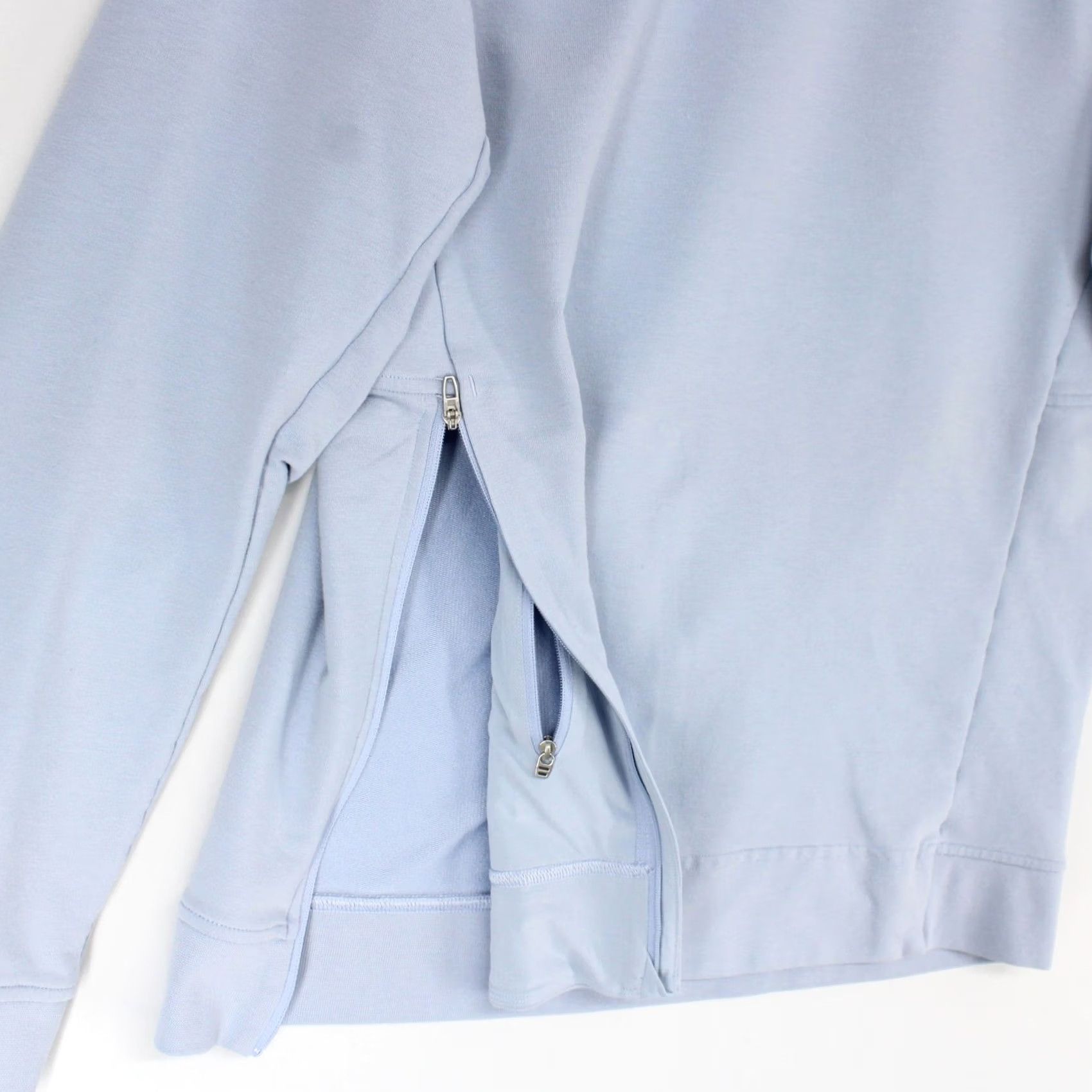 Lululemon Lululemon Sweatshirt Mens S Light Blue Pullover Crewneck City Sweat Raglan Zip Size US S / EU 44-46 / 1 - 3 Thumbnail