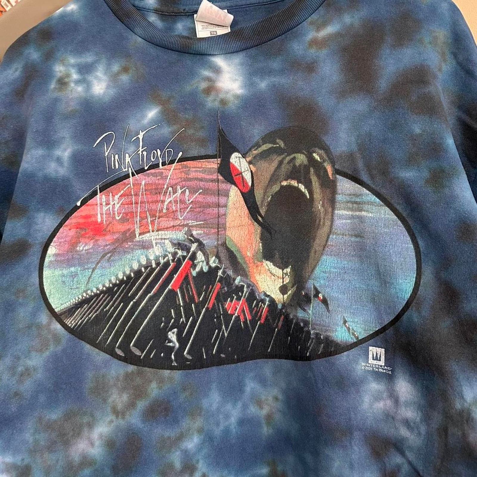 Band Tees × Fruit Of The Loom × Vintage Vintage 2001 Pink Floyd Band Shirt Size US XL / EU 56 / 4 - 3 Thumbnail
