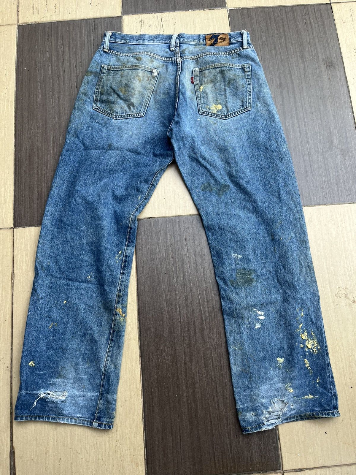 Japanese Brand Salty dog distressed denim Size US 32 / EU 48 - 10 Thumbnail