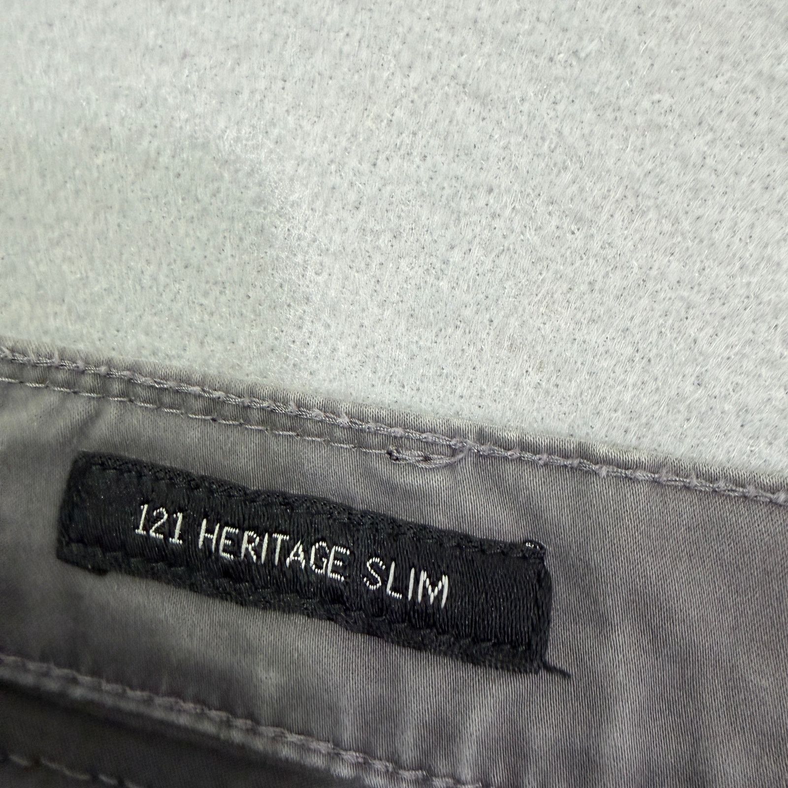 Lucky Brand Lucky Brand 121 Heritage Slim Jeans Men's 36x30 Gray Faded Size US 36 / EU 52 - 5 Thumbnail