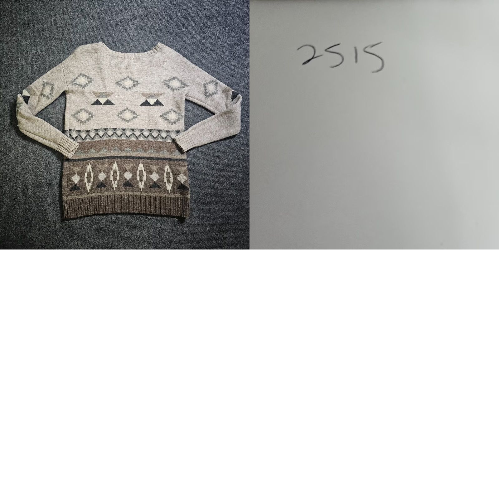 American Eagle Outfitters American Eagle Outfitters Sweater Womens XS Beige Wool Southwest Aztec Long Sleeve Casual Size XS / US 0-2 / IT 36-38 - 8 Thumbnail