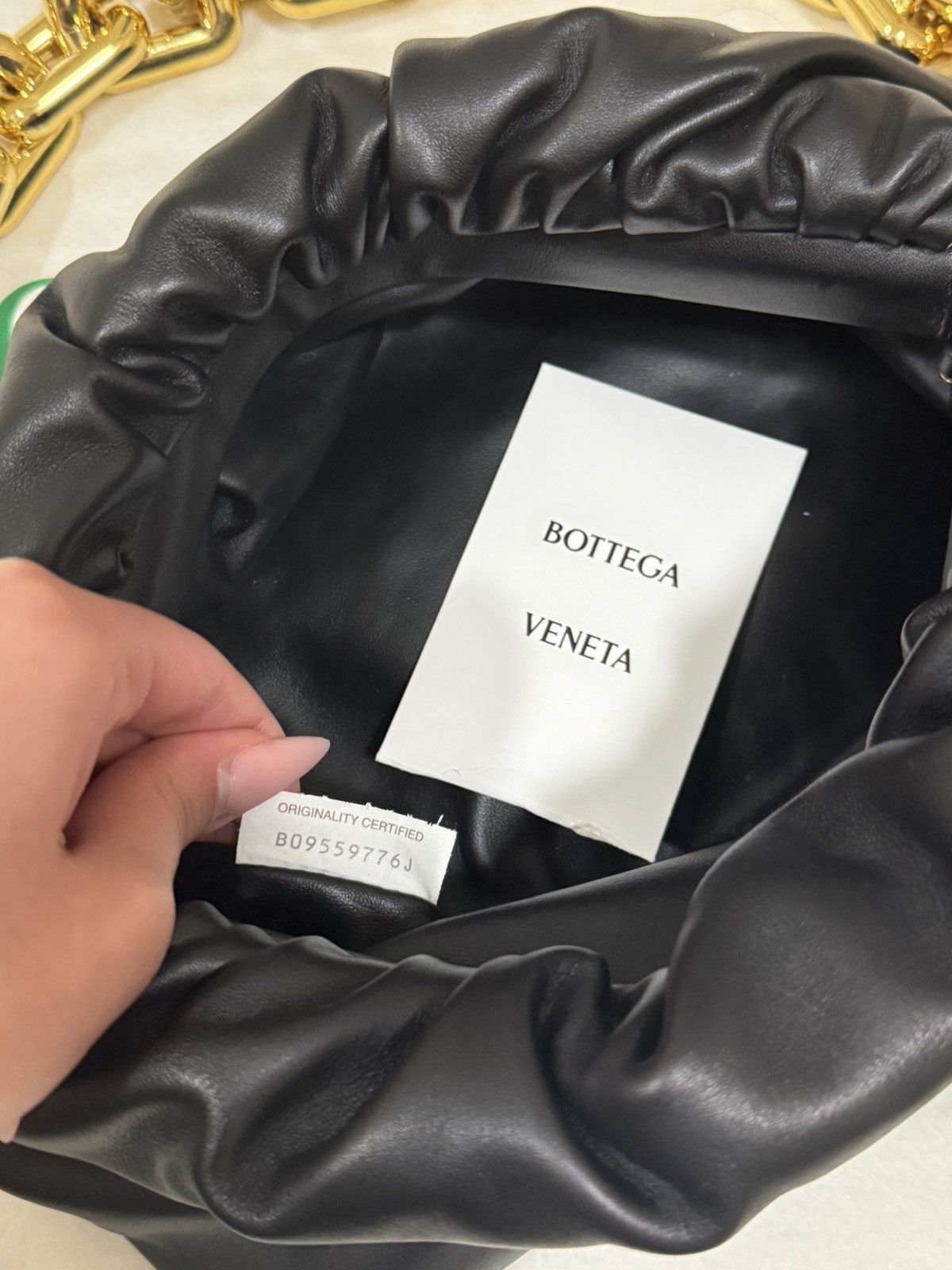 Bottega Veneta Bottega Veneta Leather Chain Pouch Size ONE SIZE - 2 Thumbnail