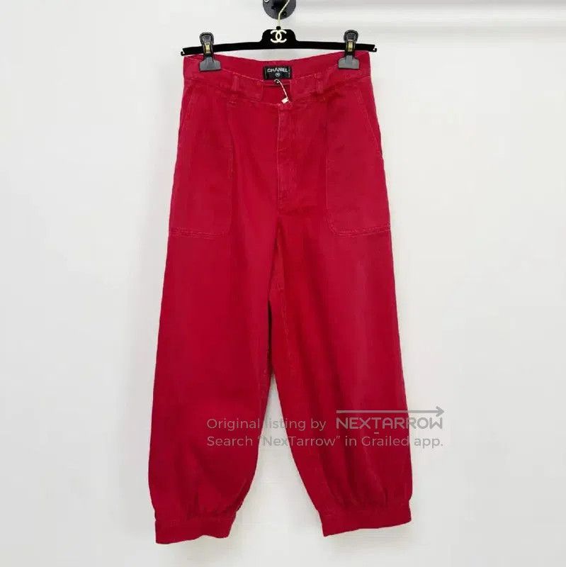Chanel Chanel Red Casual Trousers for Women . Size 23" - 1 Thumbnail