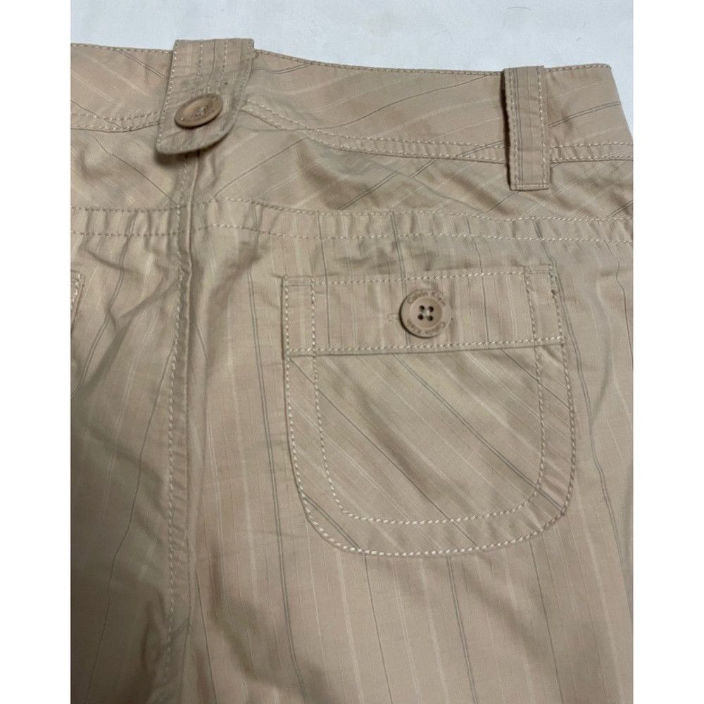 Calvin Klein Calvin Klein Bootcut Beige Striped Cotton Pants Size 8 Size 30" / US 8 / IT 44 - 9 Thumbnail