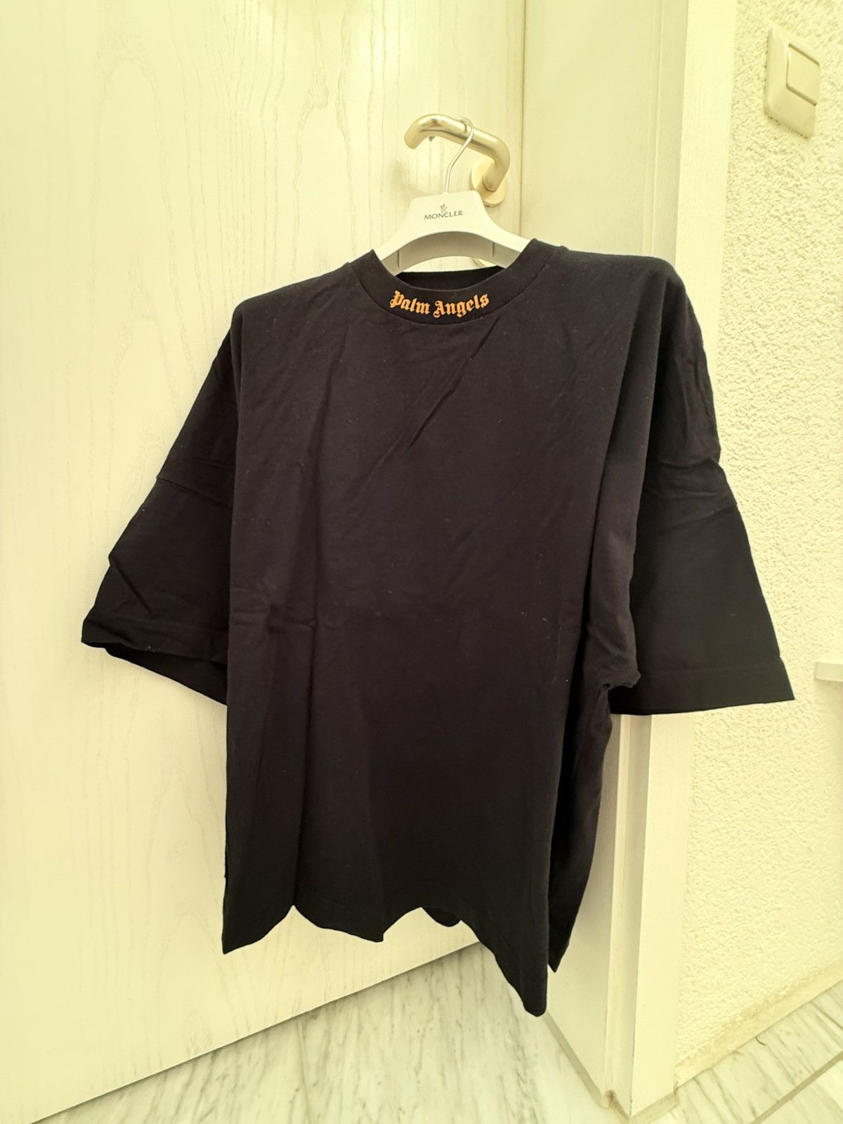 Palm Angels x Breuninger Logo T-Shirt Black Orange M