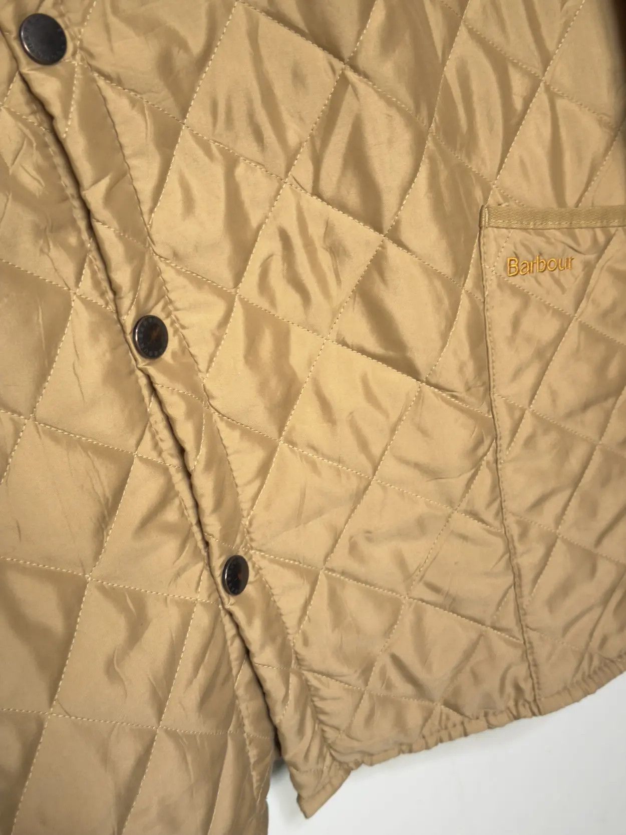 Barbour 🔥 barbour quilted down jacket size xxl camel Size US XXL / EU 58 / 5 - 4 Thumbnail