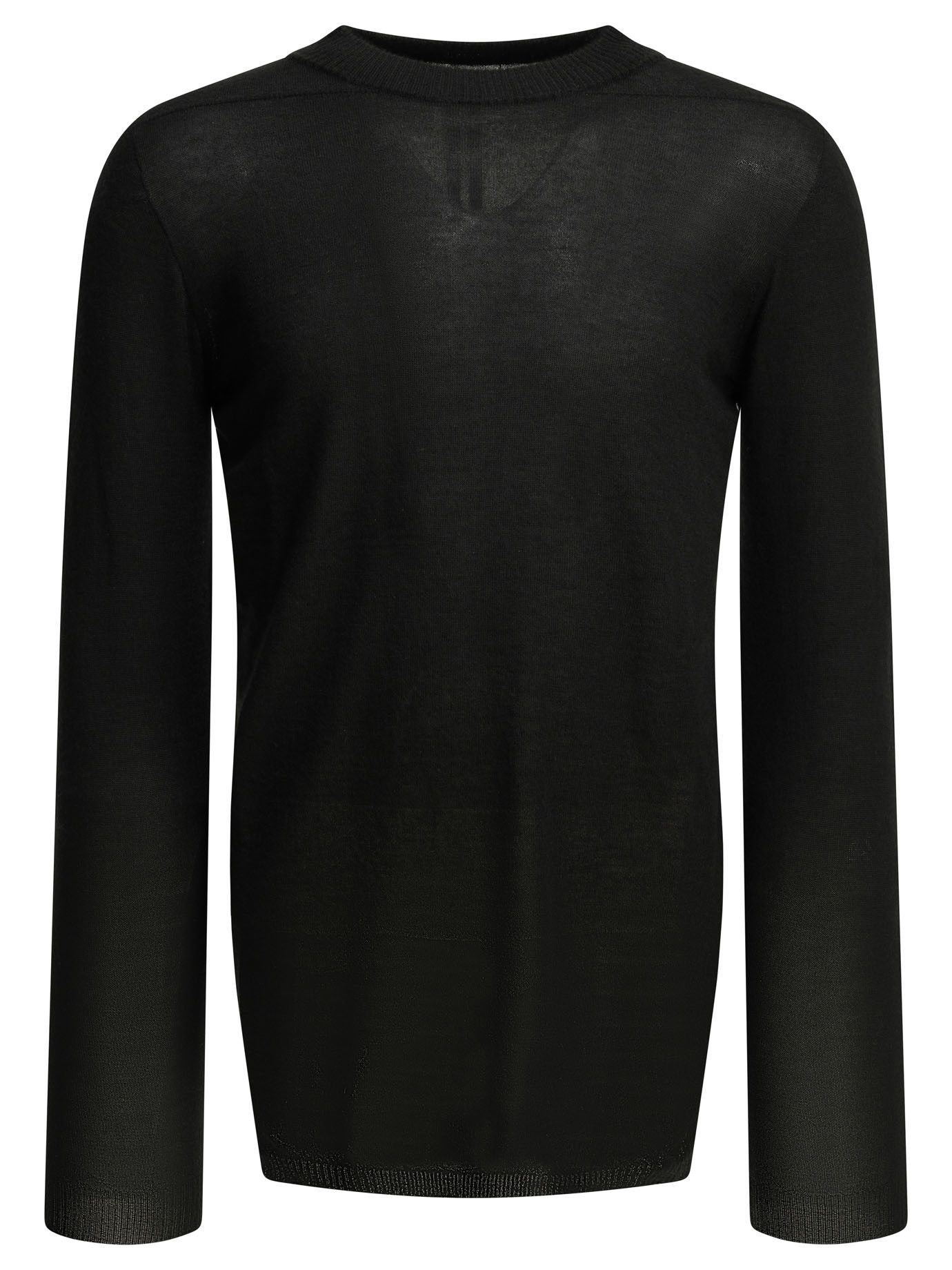 Rick Owens EDFU S/S 23 薄手のニット（ブラック） Rick Owens Rick Owens SS23 Edfu Biker Knit Sweater Size Large