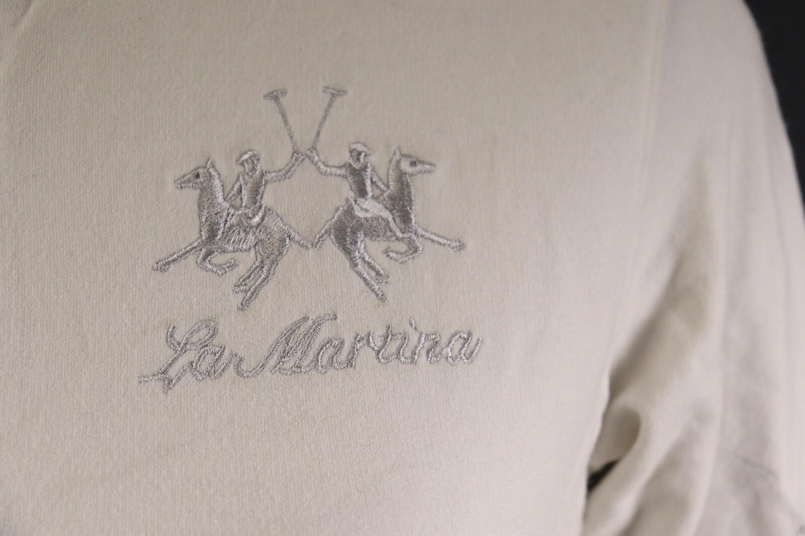 La Martina La Martina White Full Zip Long Sleeve Sweater Size M Size M / US 6-8 / IT 42-44 - 4 Thumbnail