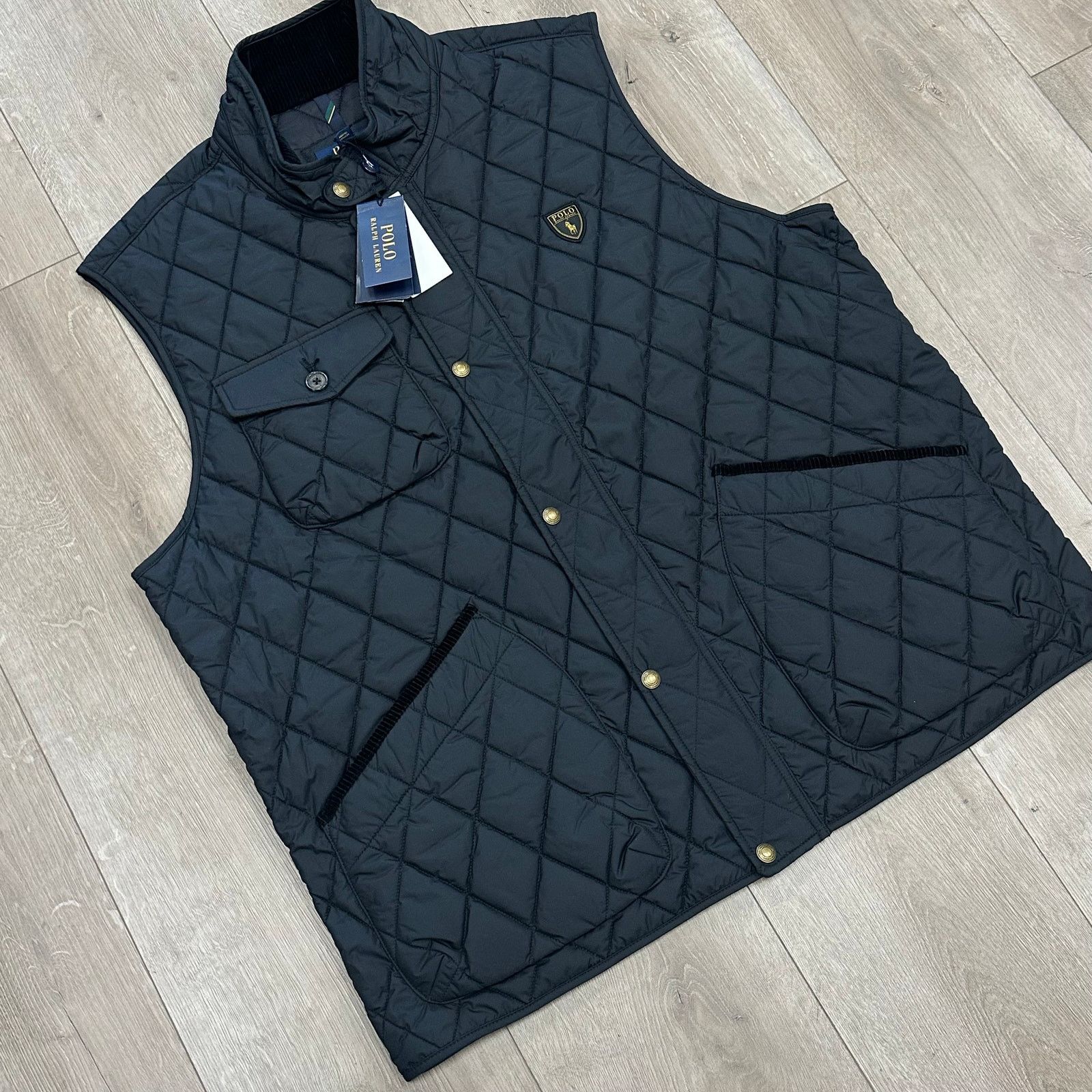 Polo Ralph Lauren New Polo Ralph Lauren navy blue quilted Beaton utility vest Size US XXL / EU 58 / 5 - 2 Thumbnail