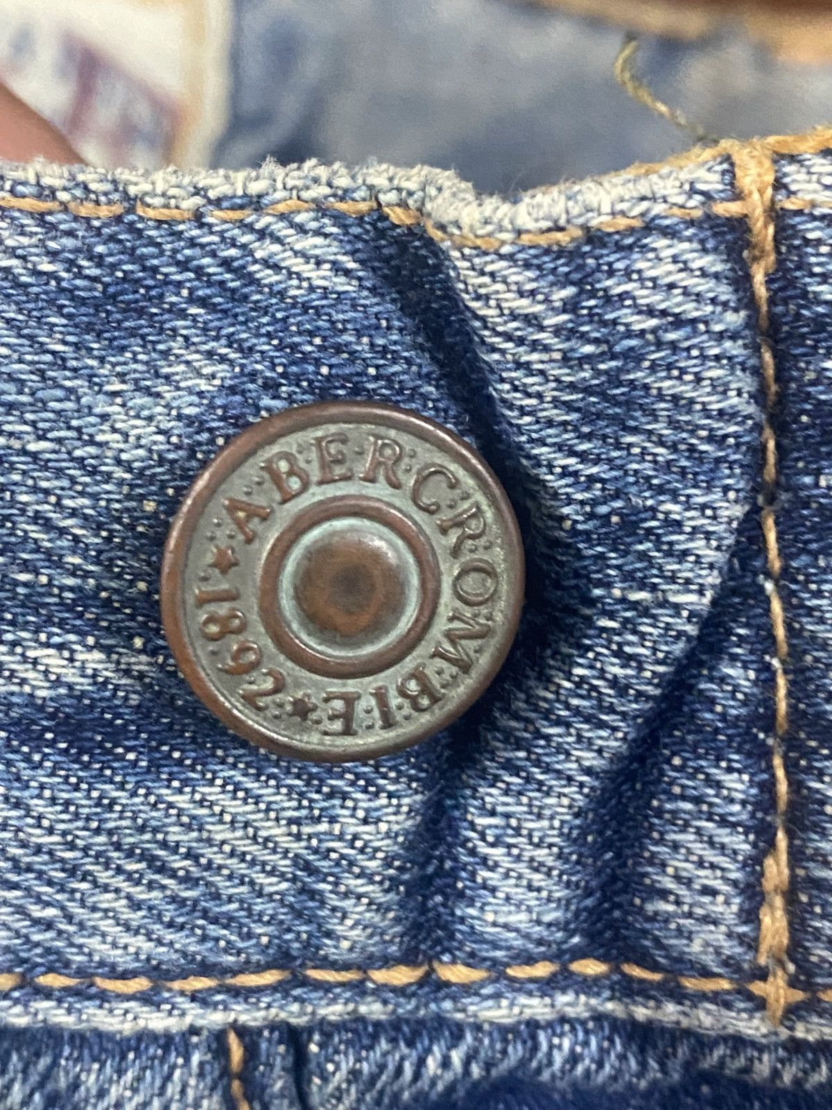 Abercrombie & Fitch Y2k Fitch Baggy Selvedge Vintage distressed mud wash Size US 32 / EU 48 - 18 Thumbnail