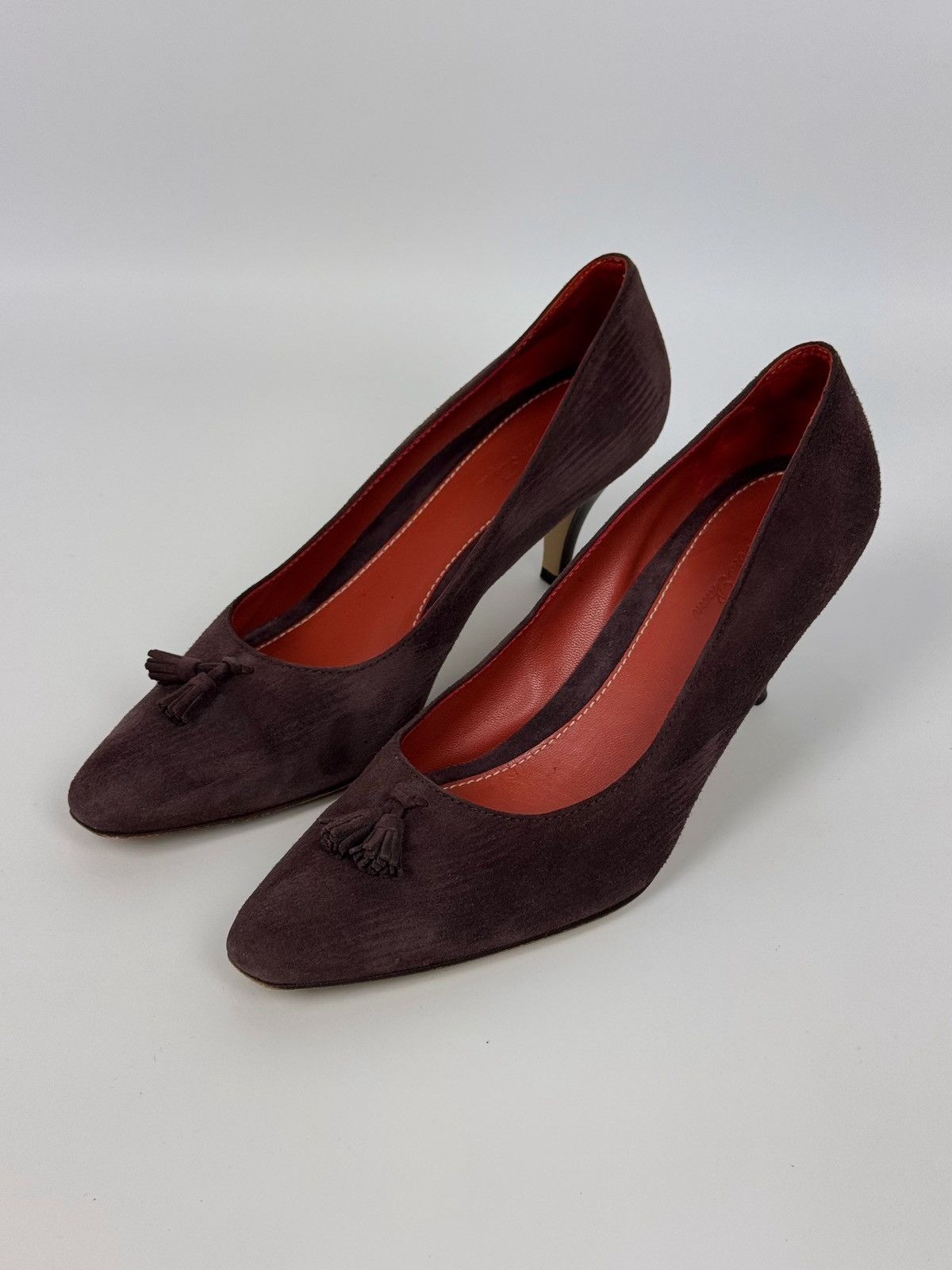 Loro Piana Loro Piana Escarpins Suede Purple Heels Size US 10 / IT 40 - 3 Thumbnail