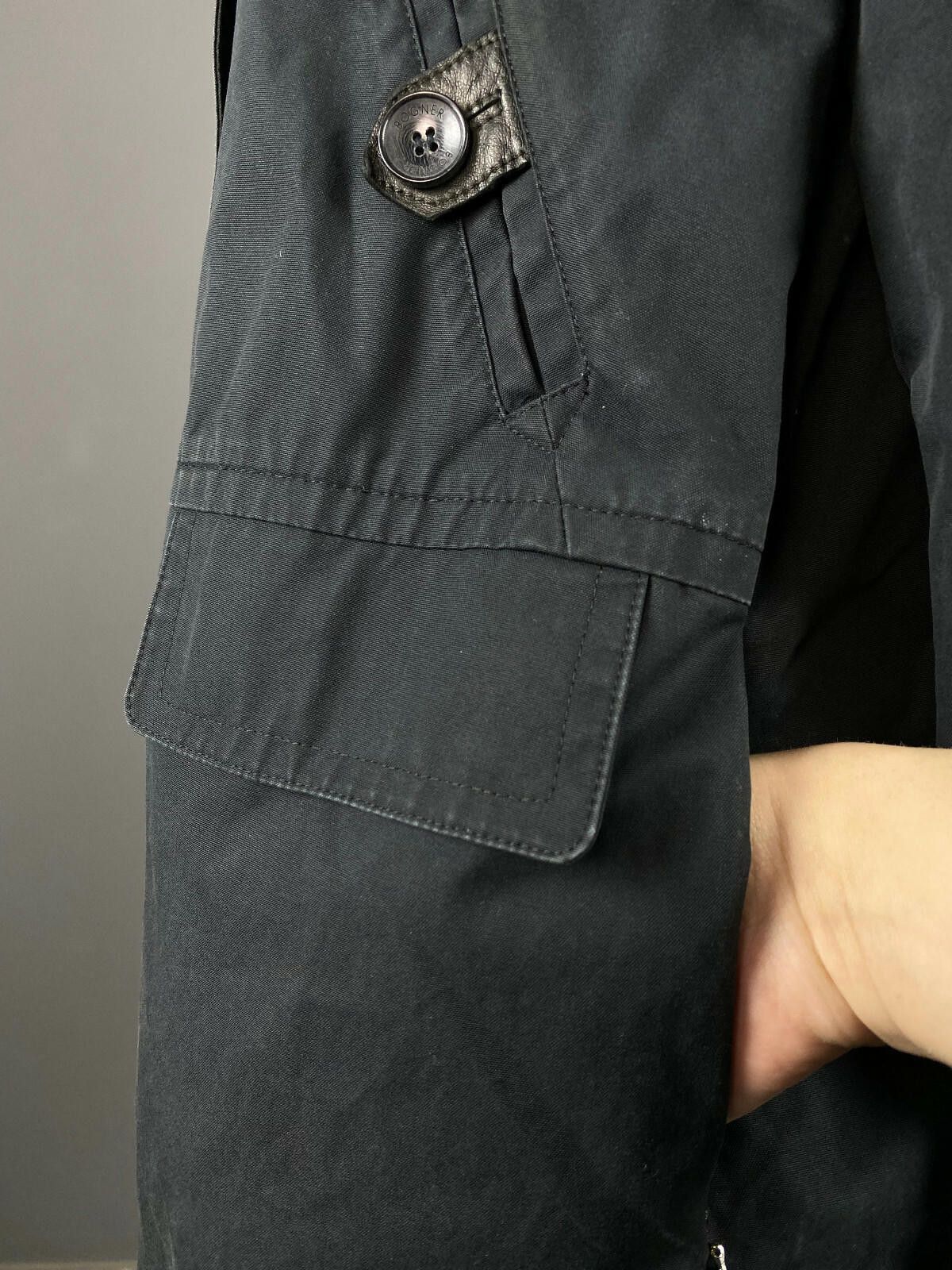 Bogner Ladies Bogner Black Cotton Trench Coat Jacket Size 14 Size XL / US 12-14 / IT 48-50 - 5 Thumbnail