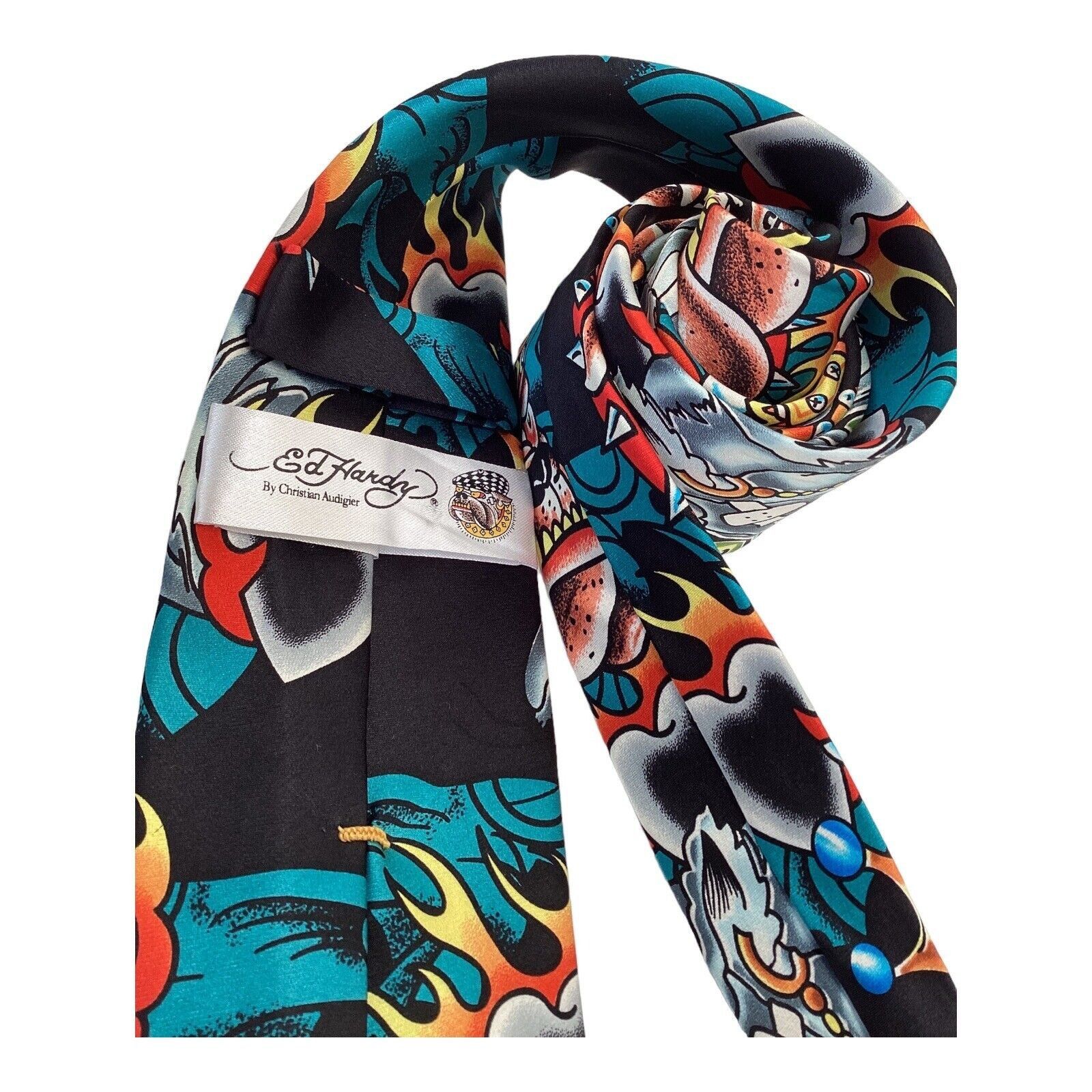 Ed Hardy ED HARDY BY CHRISTIAN AUDIGIER Multicolor Animal Print Luxur Size ONE SIZE - 4 Thumbnail