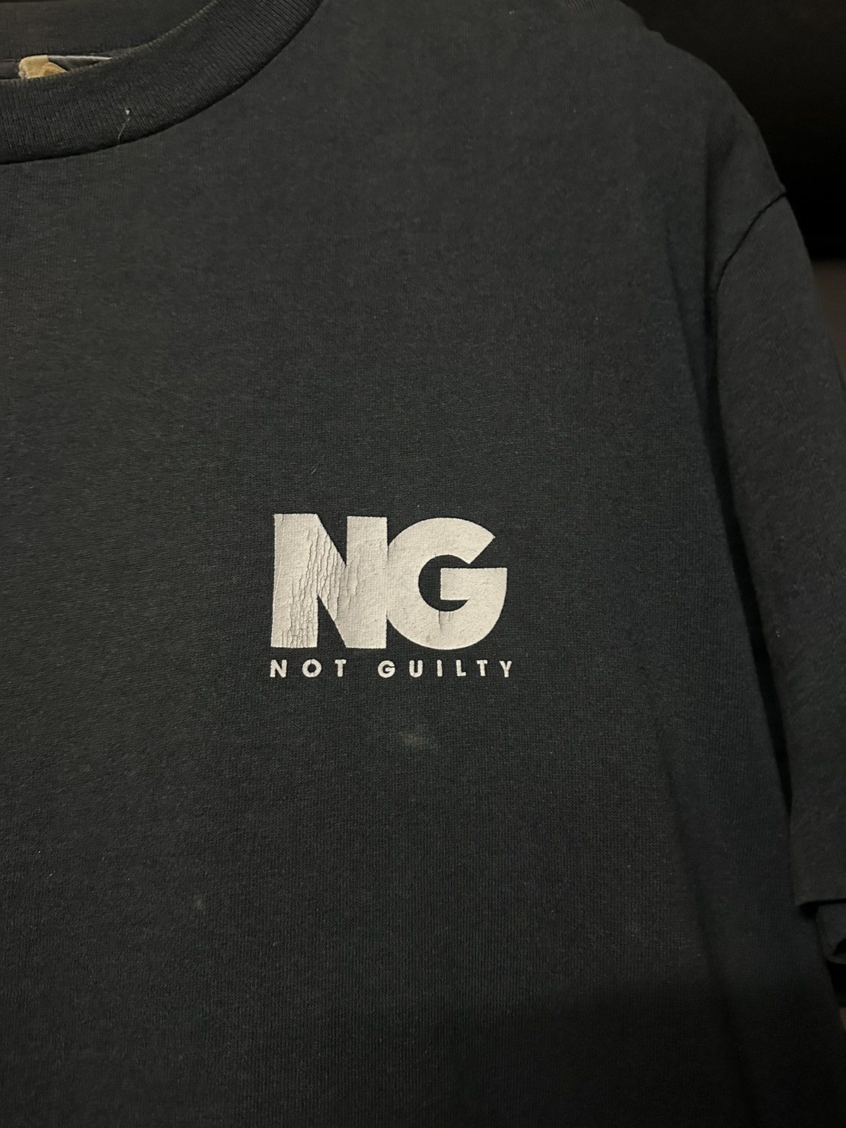 Vintage Vintage 90s NOT GUILTY Faded Tee Size US M / EU 48-50 / 2 - 9 Thumbnail