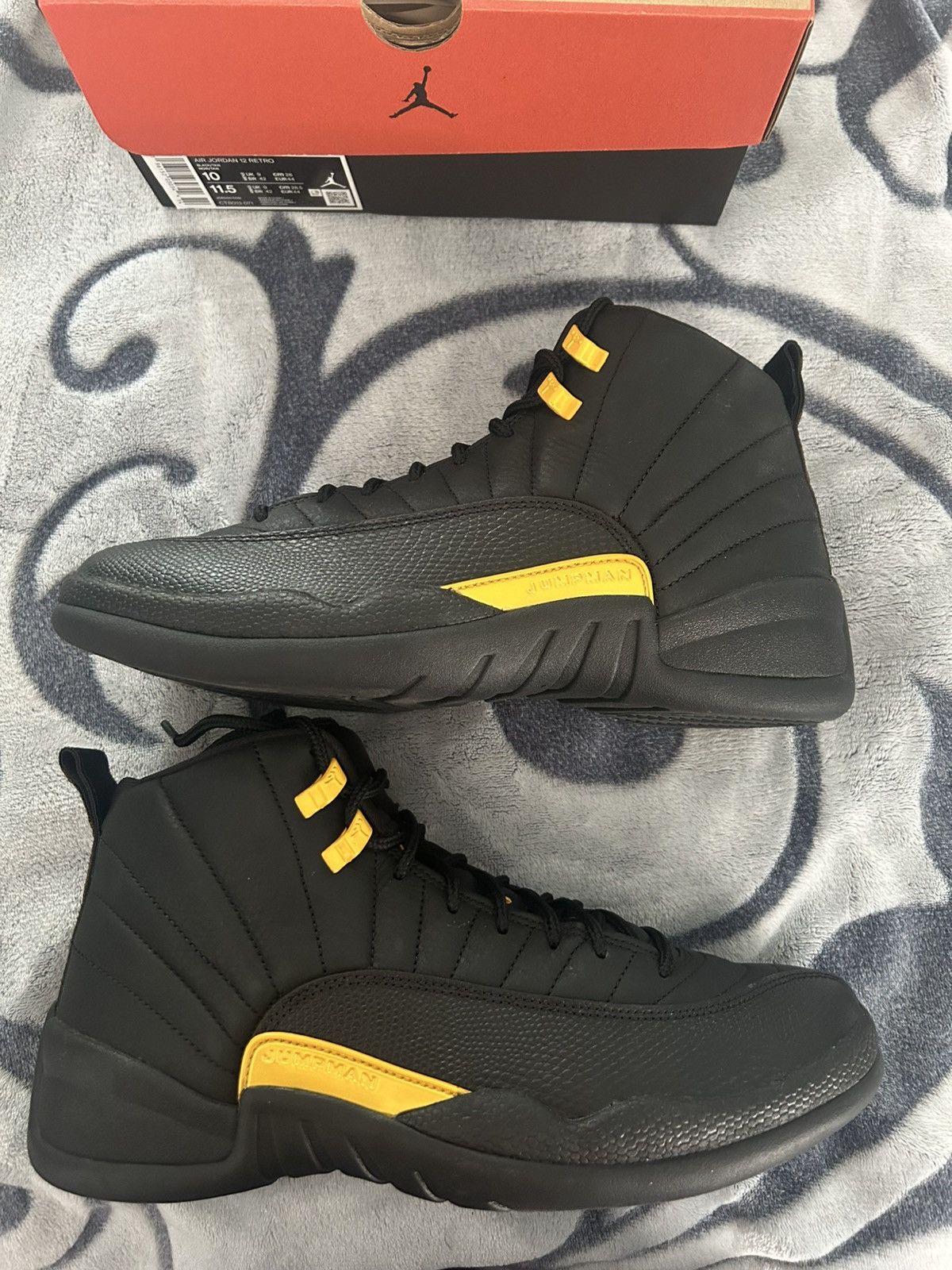 Jordan Brand Jordan 12 Black Taxi Size US 10 / EU 43 - 1 Thumbnail