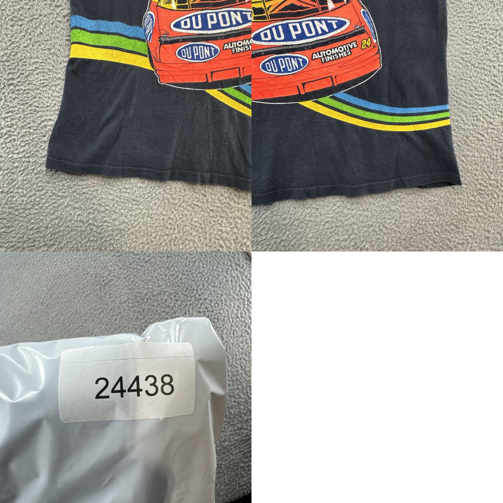 NASCAR Vintage 90s Jeff Gordon NASCAR Hangin' It All Out T-shirt Size 2XL Black Cotton Unisex Adults Short Sleeve Round Neck 90s Theme Mens Womens Size US XXL / EU 58 / 5 - 10 Thumbnail