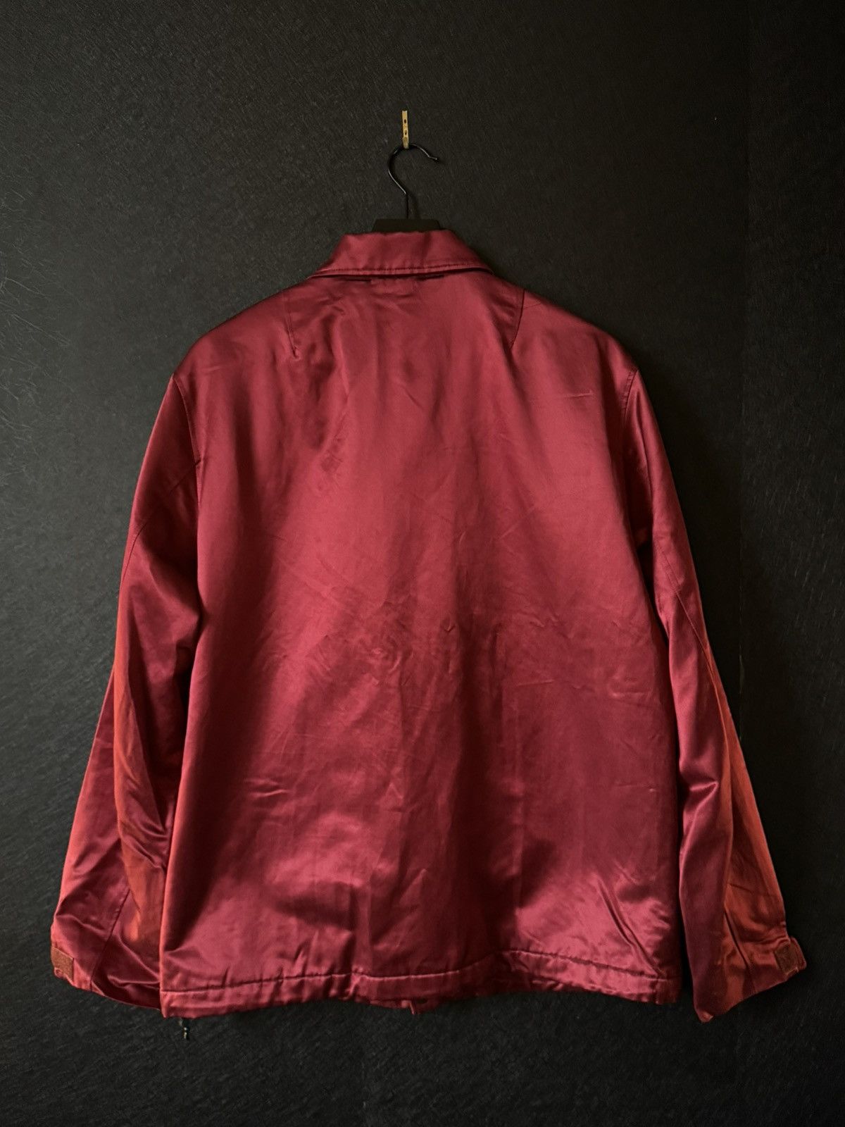 Rag & Bone Rag & Bone Nylon Coaches Jacket in Burgundy Size US L / EU 52-54 / 3 - 3 Thumbnail