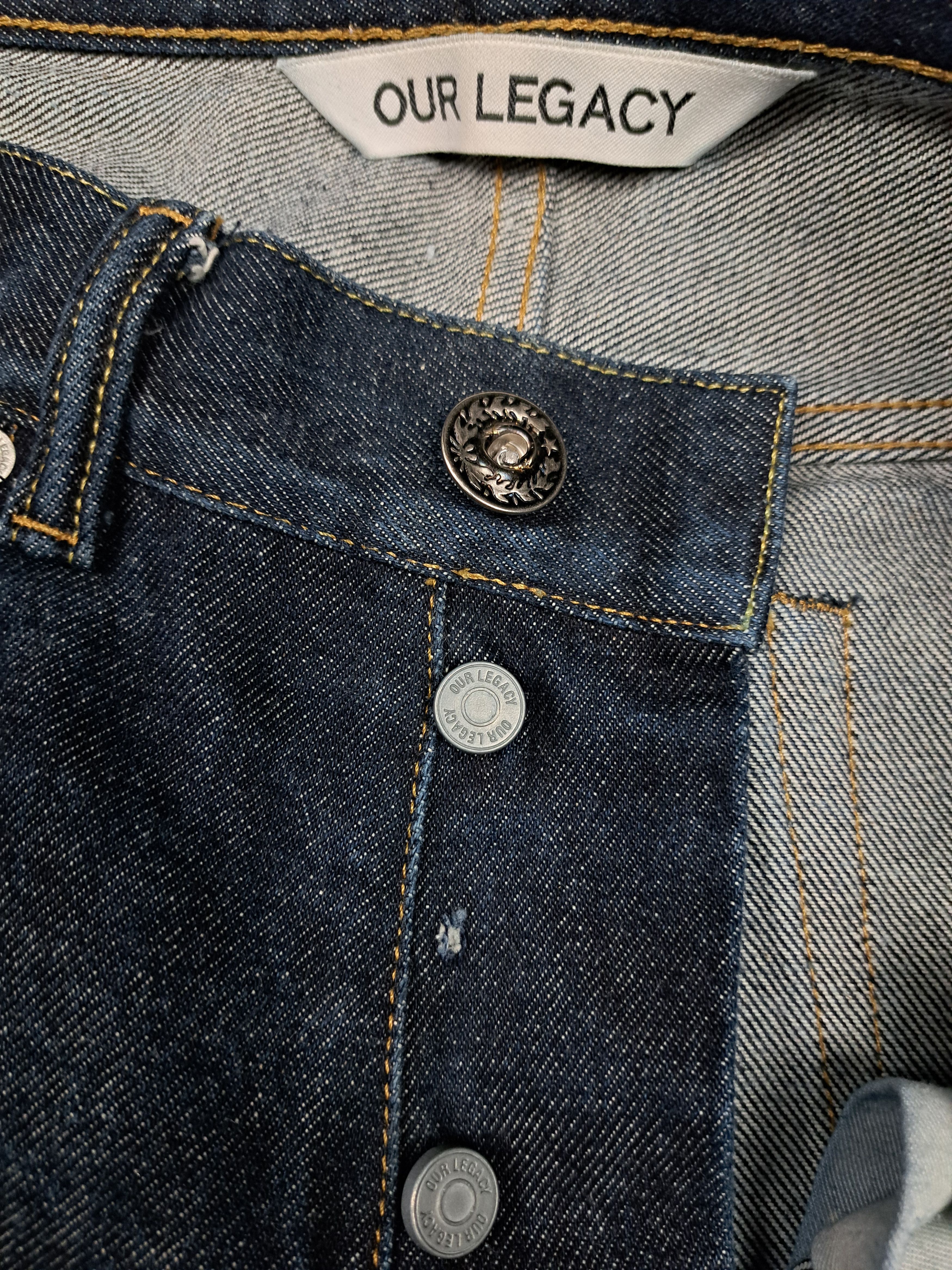 Our Legacy Our Legacy Zero Cut Raw Indigo Denim Size US 29 - 10 Thumbnail