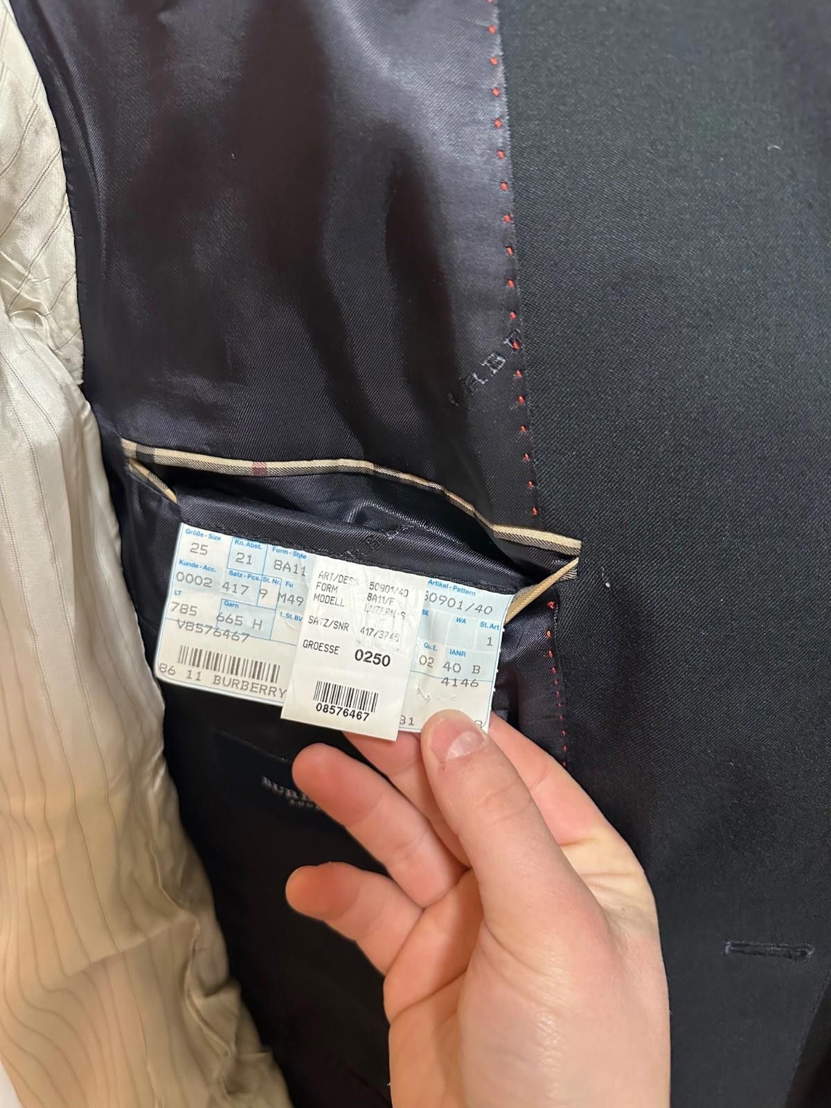 Burberry Burberry London Super 100 s Wool Blazer Jacket Gold Buttons Size 38R - 11 Thumbnail