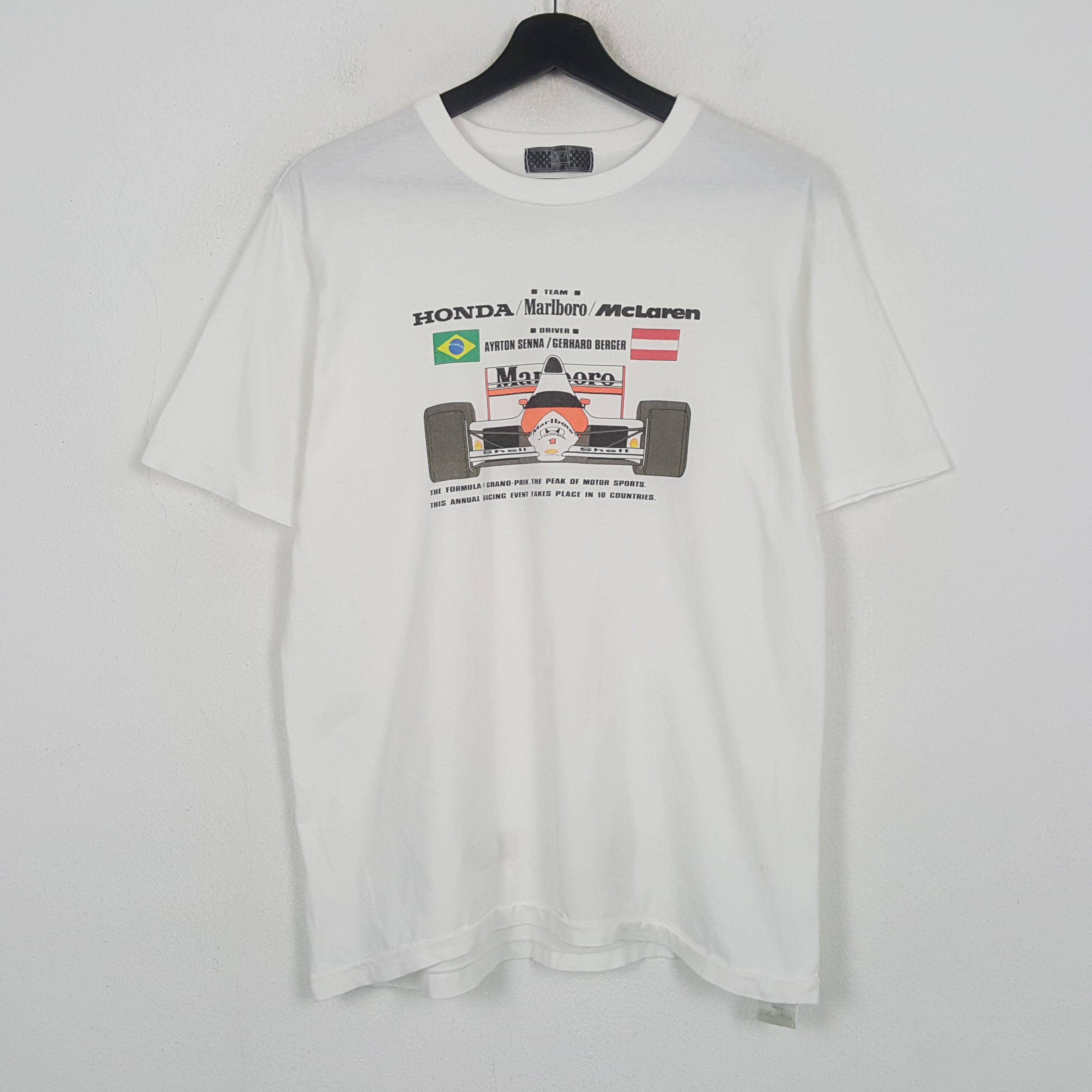 Honda Honda Marlboro McLaren Formula One F1 Racing Tshirt C301N16 Size US M / EU 48-50 / 2 - 1 Thumbnail