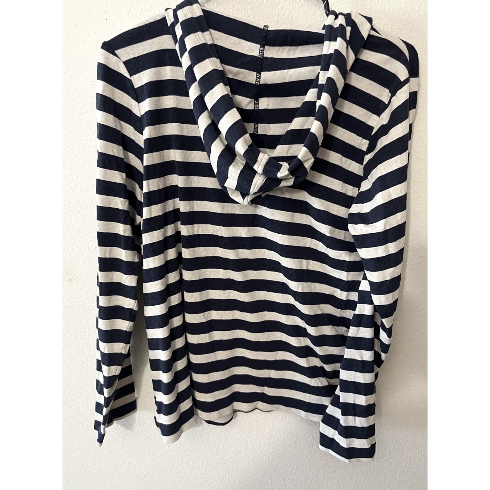 Tommy Bahama Tommy Bahama Hoodie Women S/P Navy & White Striped Pullover Hooded Casual Womens Size S / US 4 / IT 40 - 3 Thumbnail