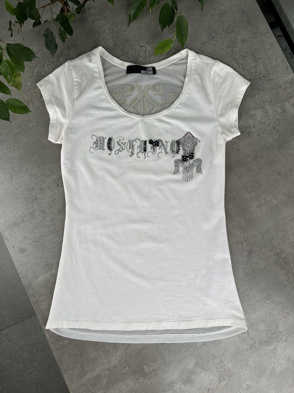 Moschino Moschino T-Shirt With Mesh Back Size S / US 4 / IT 40 - 1 Thumbnail
