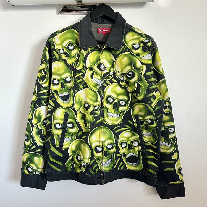 Supreme skull cheap work jacket