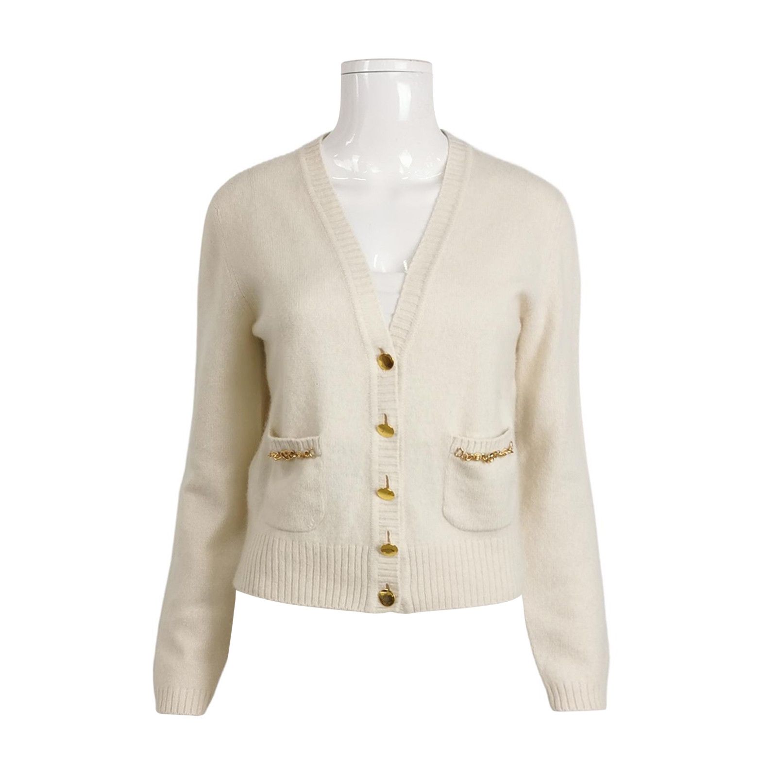 Gucci Gucci XS Cashmere V-Neck Single-Breasted Cardigan Size XS / US 0-2 / IT 36-38 - 1 Thumbnail