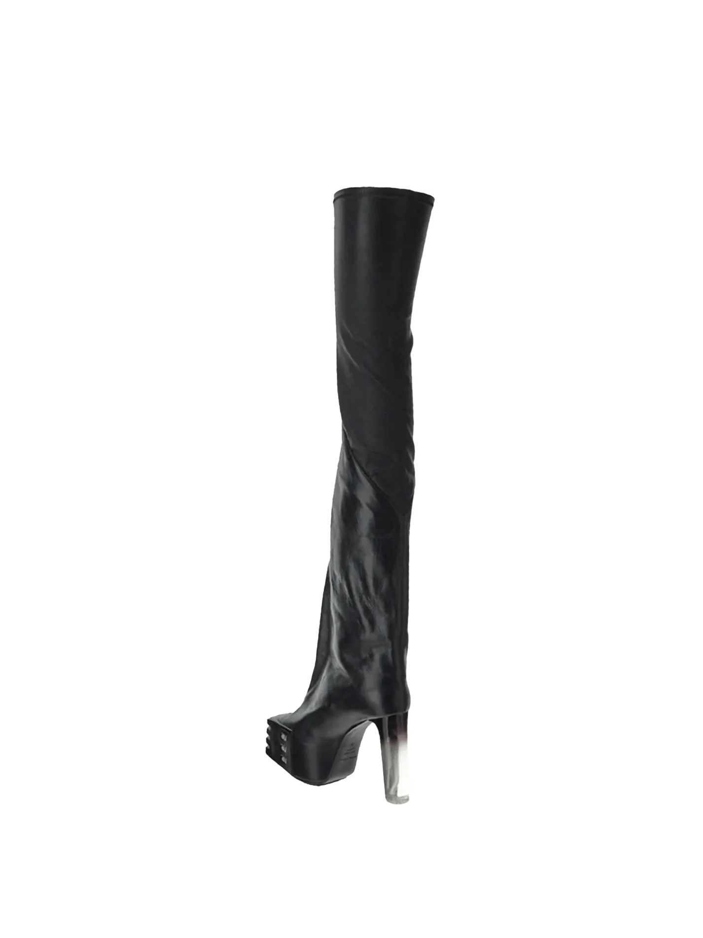 Rick Owens FW2023 Flared Oblique Tall Kiss Boots Size US 11 / IT 41 - 3 Thumbnail