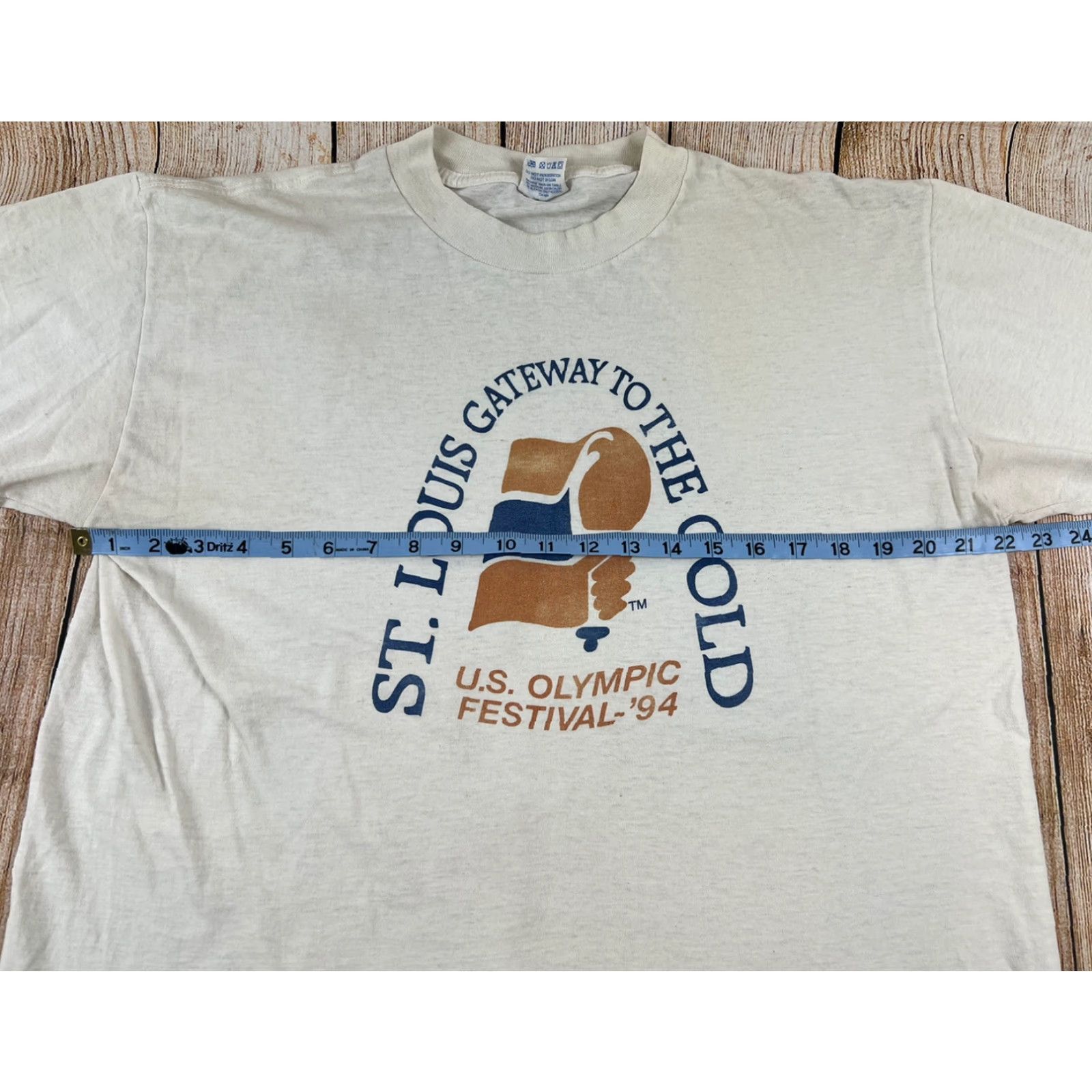 Vintage VINTAGE St Louis Gateway To The Gold US Olympics Festival T-Shirt XL White Mens Sports Shoebox Greetings Size US XL / EU 56 / 4 - 5 Thumbnail