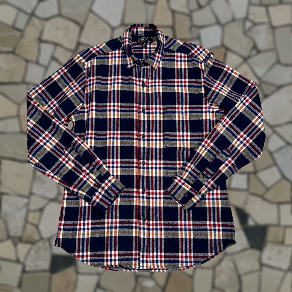 Vintage VINTAGE Blade & Blue Button Up Flannel Plaid Shirt Long Sleeve Men’s Medium Size US M / EU 48-50 / 2 - 1 Thumbnail