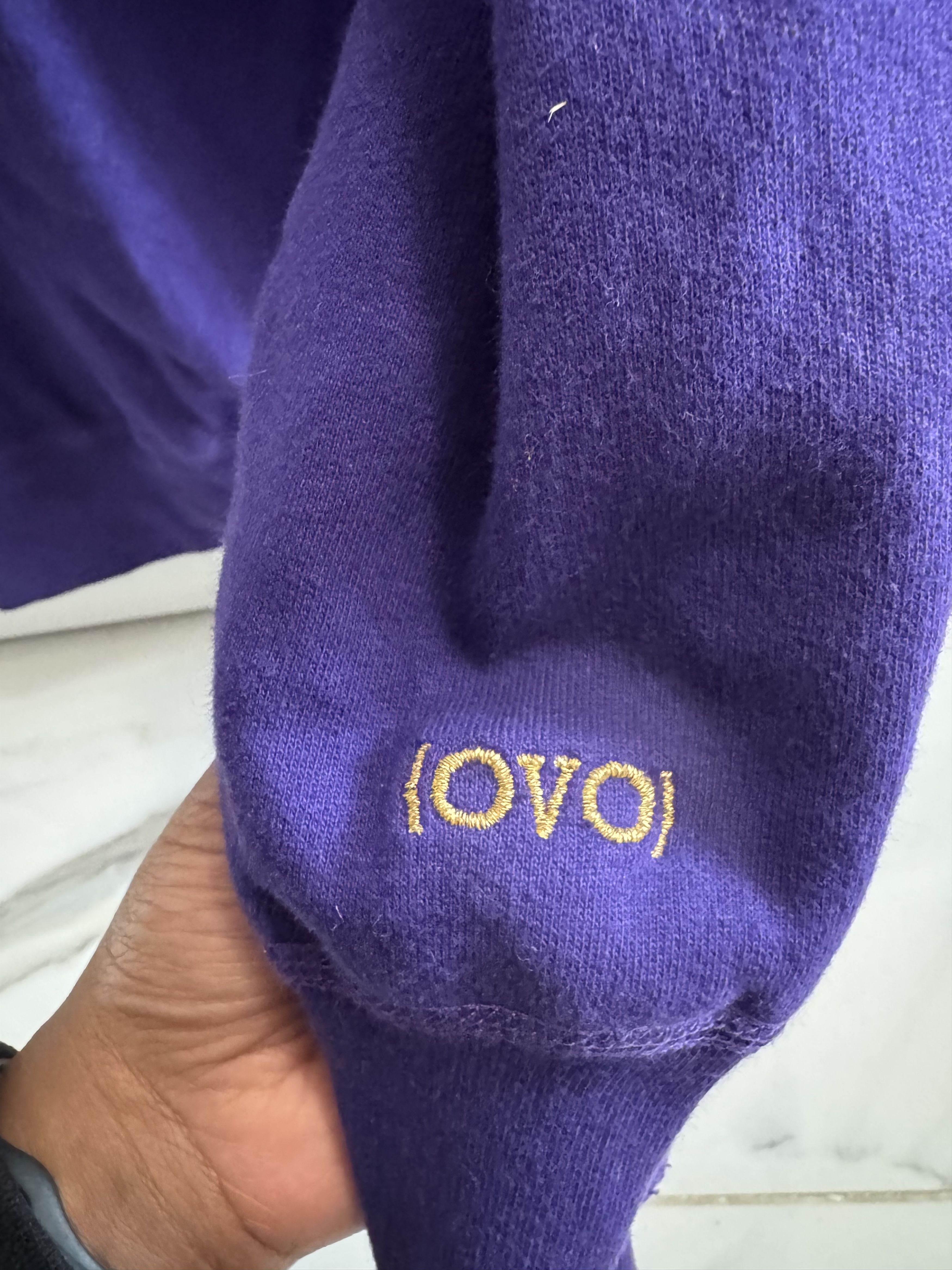 October's Very Own Purple Embroidered OVO Crewneck Sweater Size US S / EU 44-46 / 1 - 4 Thumbnail