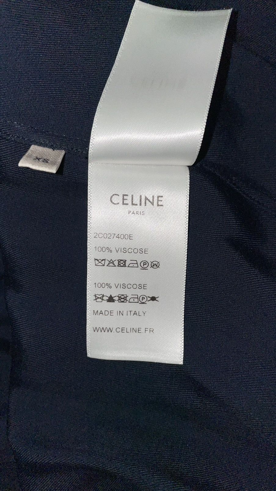 Celine × Hedi Slimane SS19 navy western shirt Size US XS / EU 42 / 0 - 9 Thumbnail
