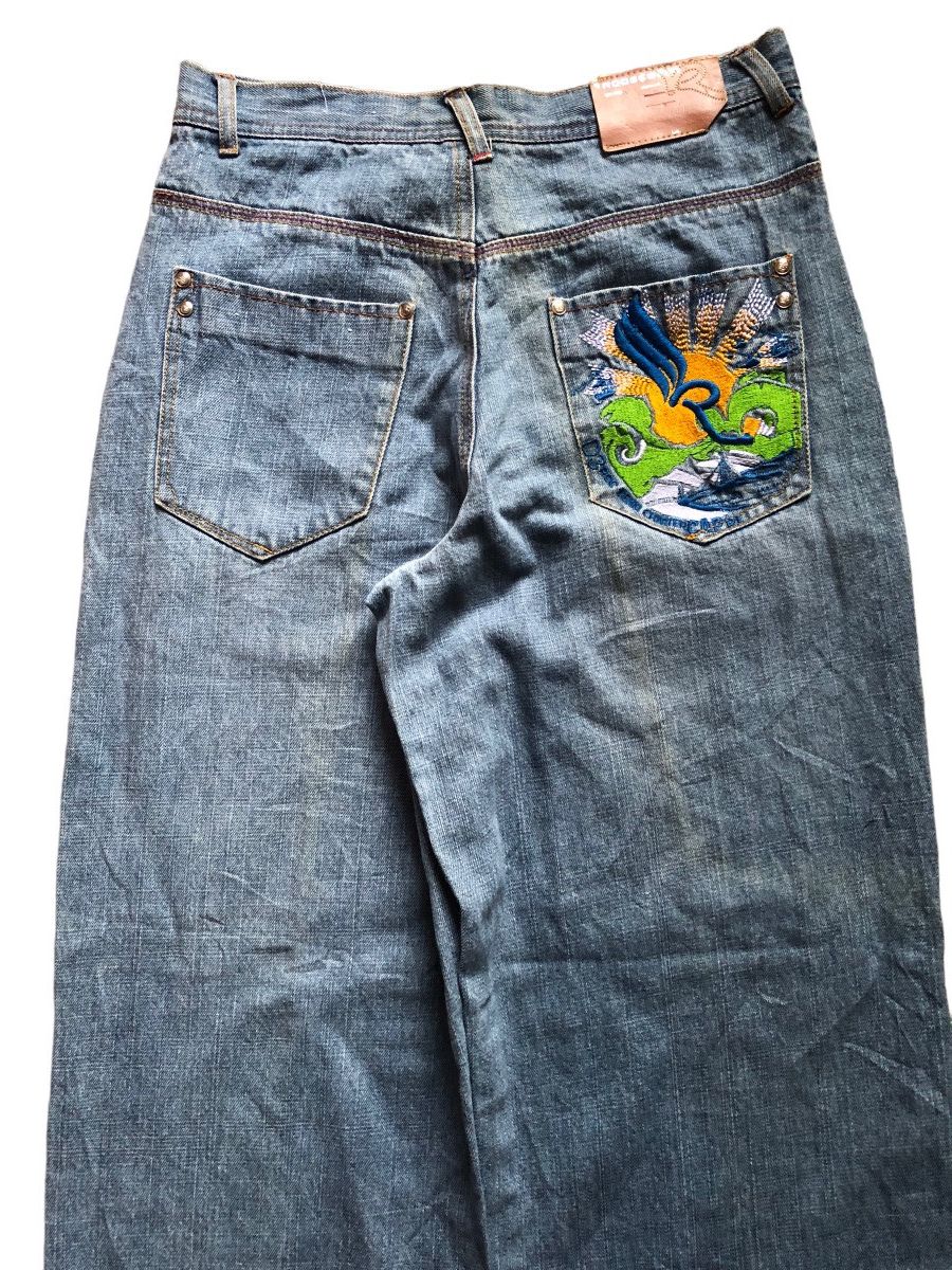 Rocawear Rocawear embroidery wide leg baggy jeans Size US 30 / EU 46 - 3 Thumbnail