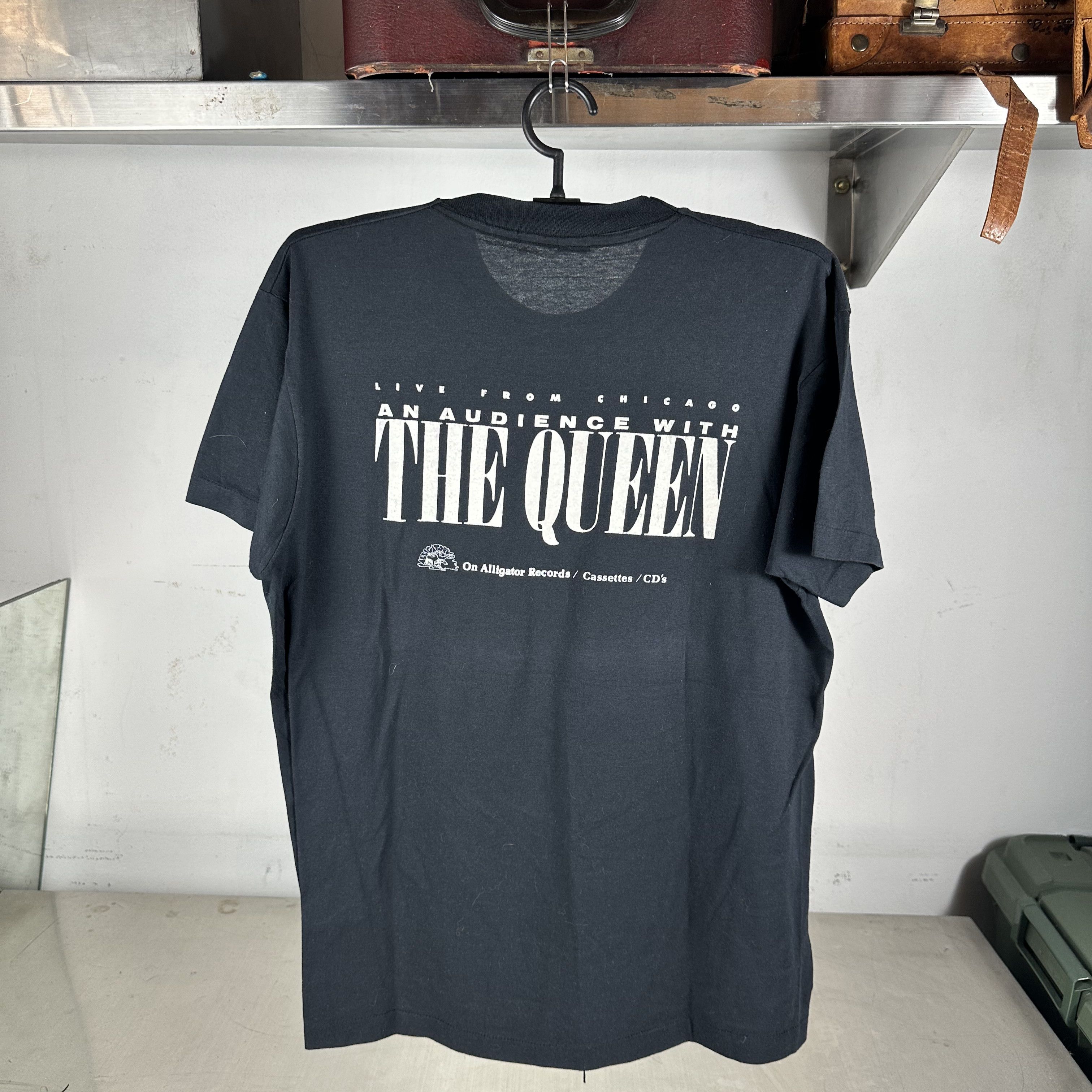 Vintage 80s Koko Taylor and Her Blues Machine Queen of the Blues Tee Size US L / EU 52-54 / 3 - 3 Thumbnail