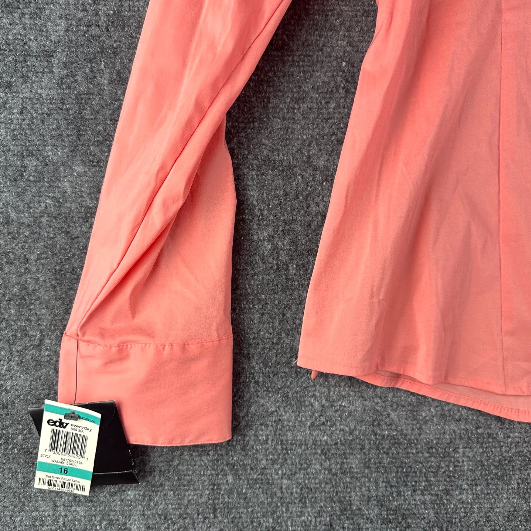 Alfani Alfani Blouse Womens 16 Long Sleeve V Neck Pullover Twist Front NEW Orange Knit Cotton Blend Shirt Adult 16 Womens Size XXL / US 16-18 / IT 52-54 - 7 Thumbnail