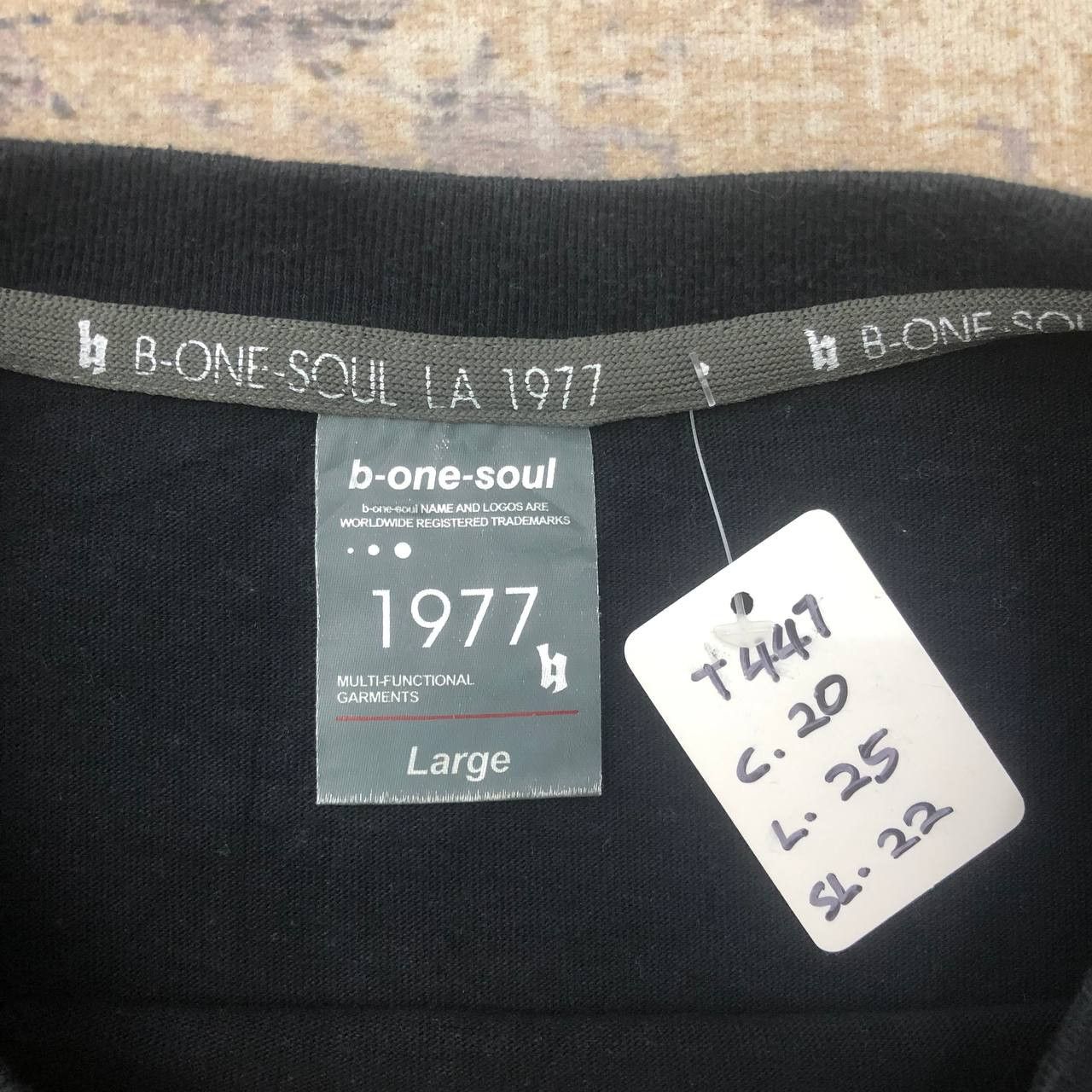 Hook-Ups T447 B-ONE-SOUL LA 1977 x SKATE HARD TEE Size US M / EU 48-50 / 2 - 8 Thumbnail