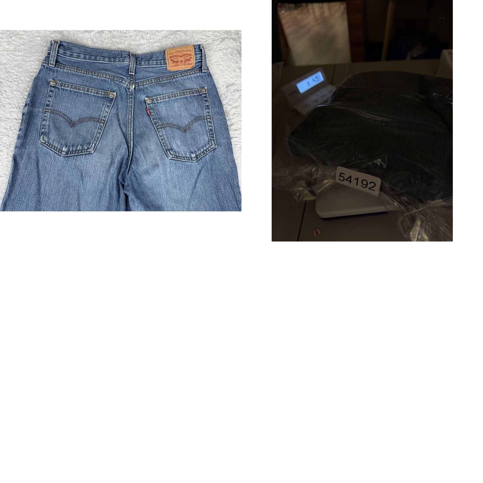 Levi's VINTAGE Levis 94 Baggy Straight Jeans Womens 28 Blue High Rise Denim Wide Leg 28x31 Size 28" / US 6 / IT 42 - 11 Thumbnail