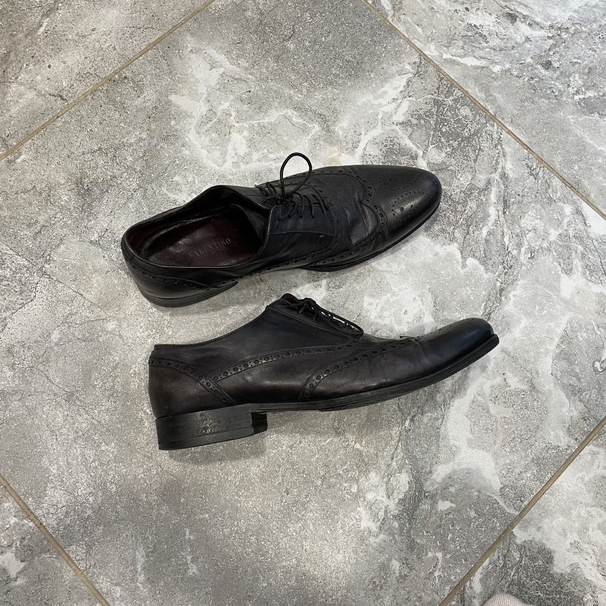 Valentino Valentino classic leather oxford shoes formal western loafer Size US 10 / EU 43 - 1 Thumbnail