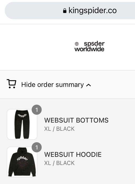 Sp5der Worldwide Pants Black – Outlined