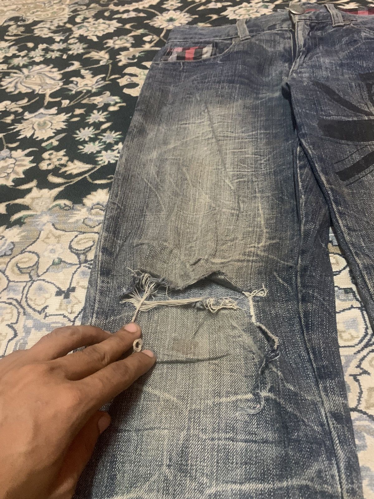 Seditionaries PUNKS STYLE JEANS DISTRESSED DESIGN BRAND JACK SERIKA Size US 31 - 5 Thumbnail