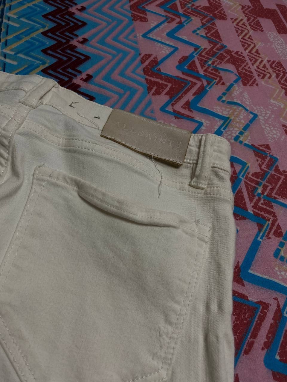 Allsaints Allsaints jeans white vintage crazy Y2K size 28 streetwear Size 28" / US 6 / IT 42 - 22 Thumbnail