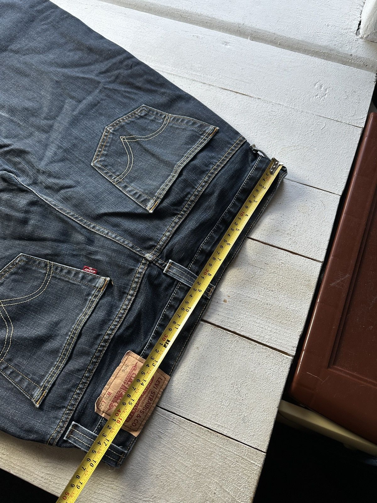 Levi's 🚨Vintage 90s Levis Jeans 506 LEGEND y2k dark Wash Denim Size US 35 - 15 Thumbnail
