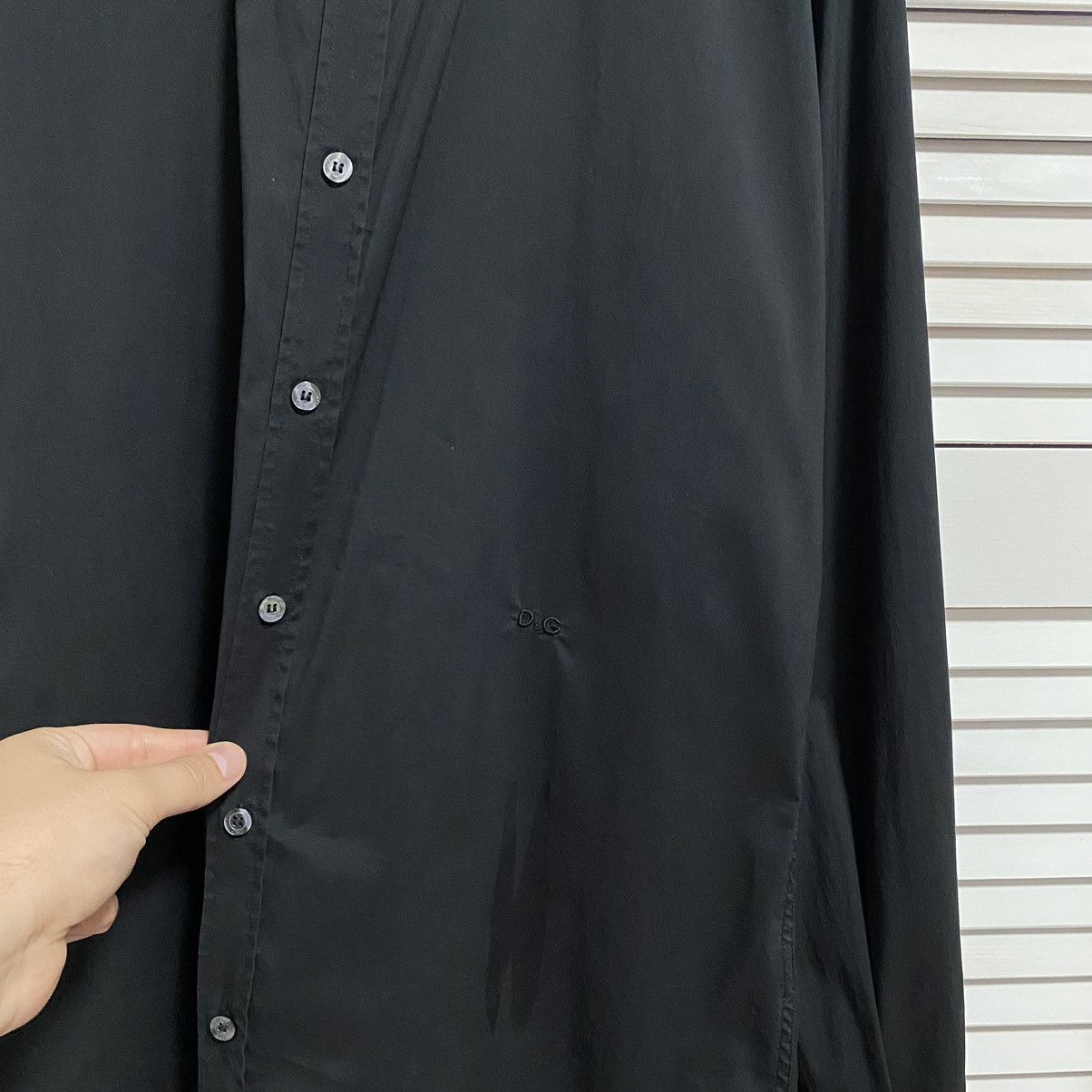 Dolce & Gabbana Vintage Shirt Button Up Dolce Gabbana D&G Black Mini Logo Size US M / EU 48-50 / 2 - 3 Thumbnail