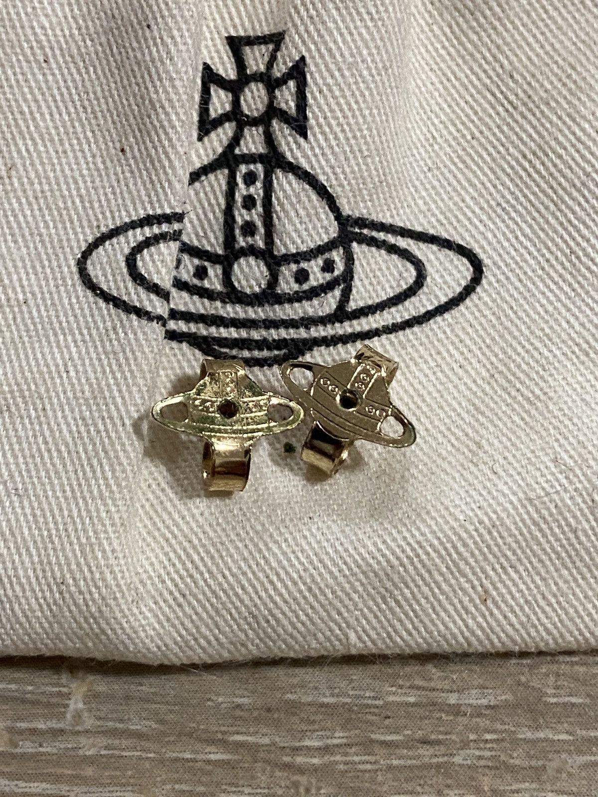 Vivienne Westwood Vivienne Westwood Logo Catch Earrings Gold 4.5cm Size ONE SIZE - 5 Thumbnail