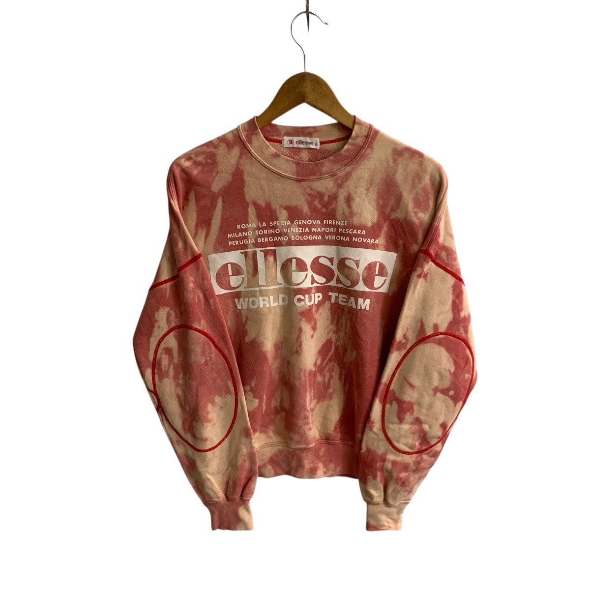 Vintage Ellesse Sweatshirt Tye Dye Rare Small