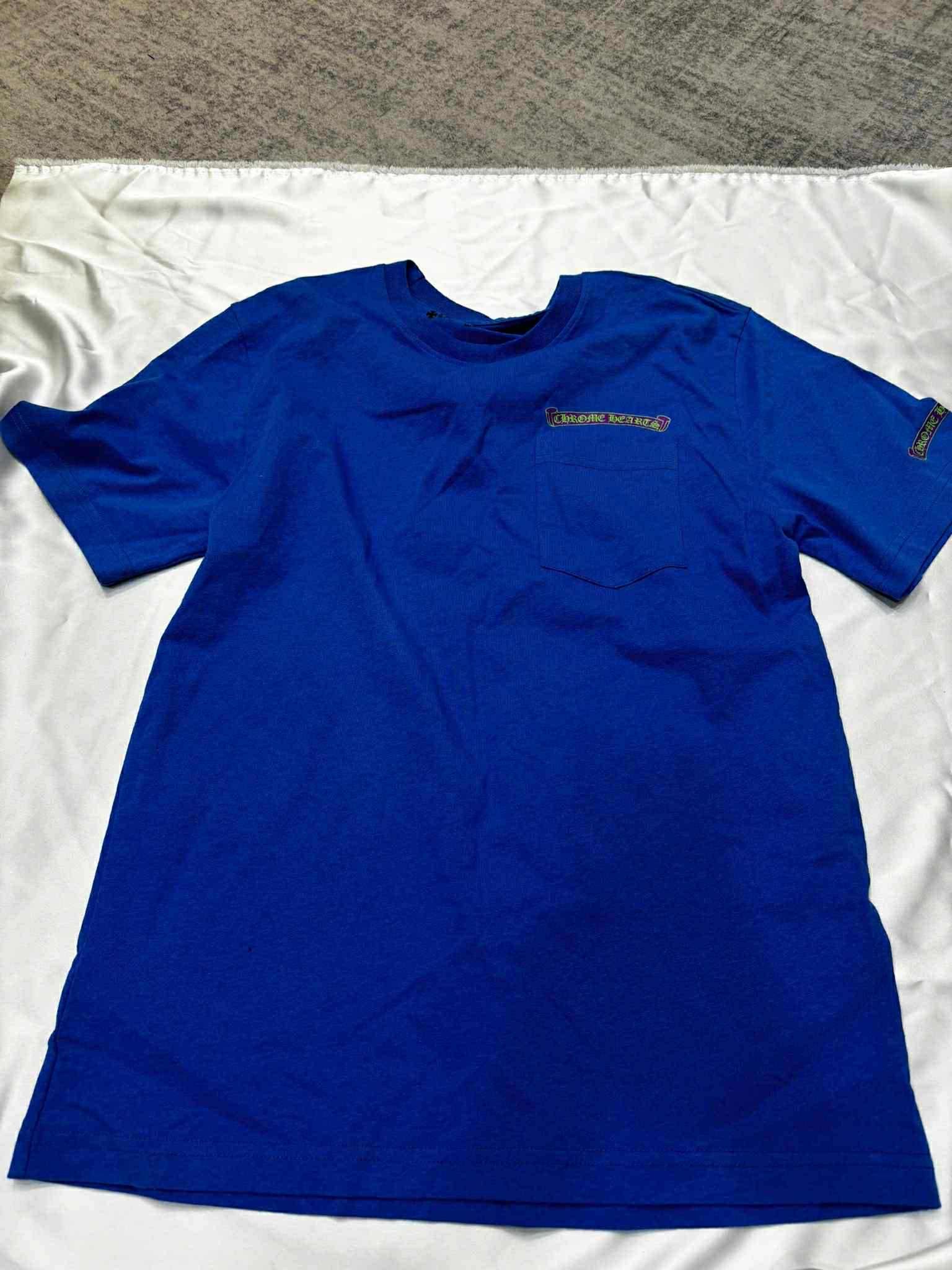Chrome Hearts CHROME HEARTS Scroll Logo T-Shirt blue Size US M / EU 48-50 / 2 - 10 Thumbnail